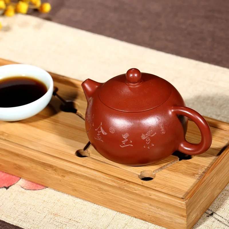 Рекомендуемый yixing НЕОБРАБОТАННАЯ руда dahongpao все ручной чайник Си Ши чайный набор кунг-фу заменяющий вентилятор Zehong чайник