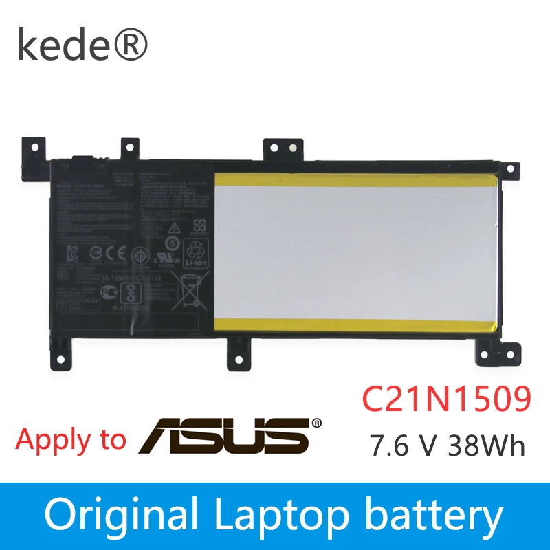 Kede C21N1509 Аккумулятор для ноутбука ASUS Тетрадь X556UA X556UB X556UF X556UJ X556UQ X556UR X556UV A556U FL5900U