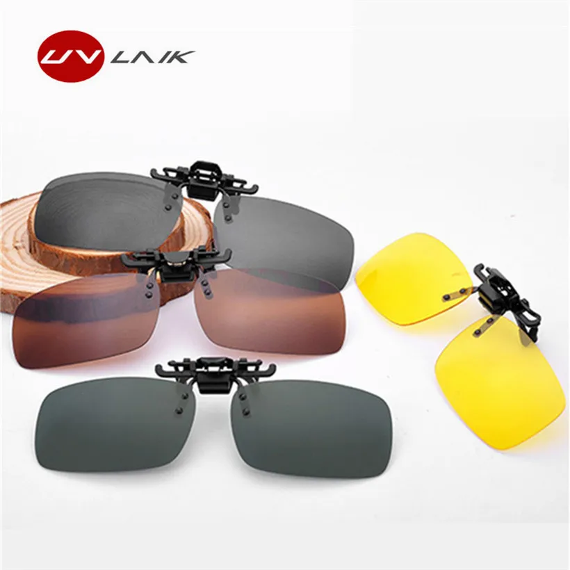 

Men Women Retro Flip Up Polarized Sunglasses Clip On Myopia Glasses Kids Day Night Vision Goggles Sun Glasses UV400 Three sizes