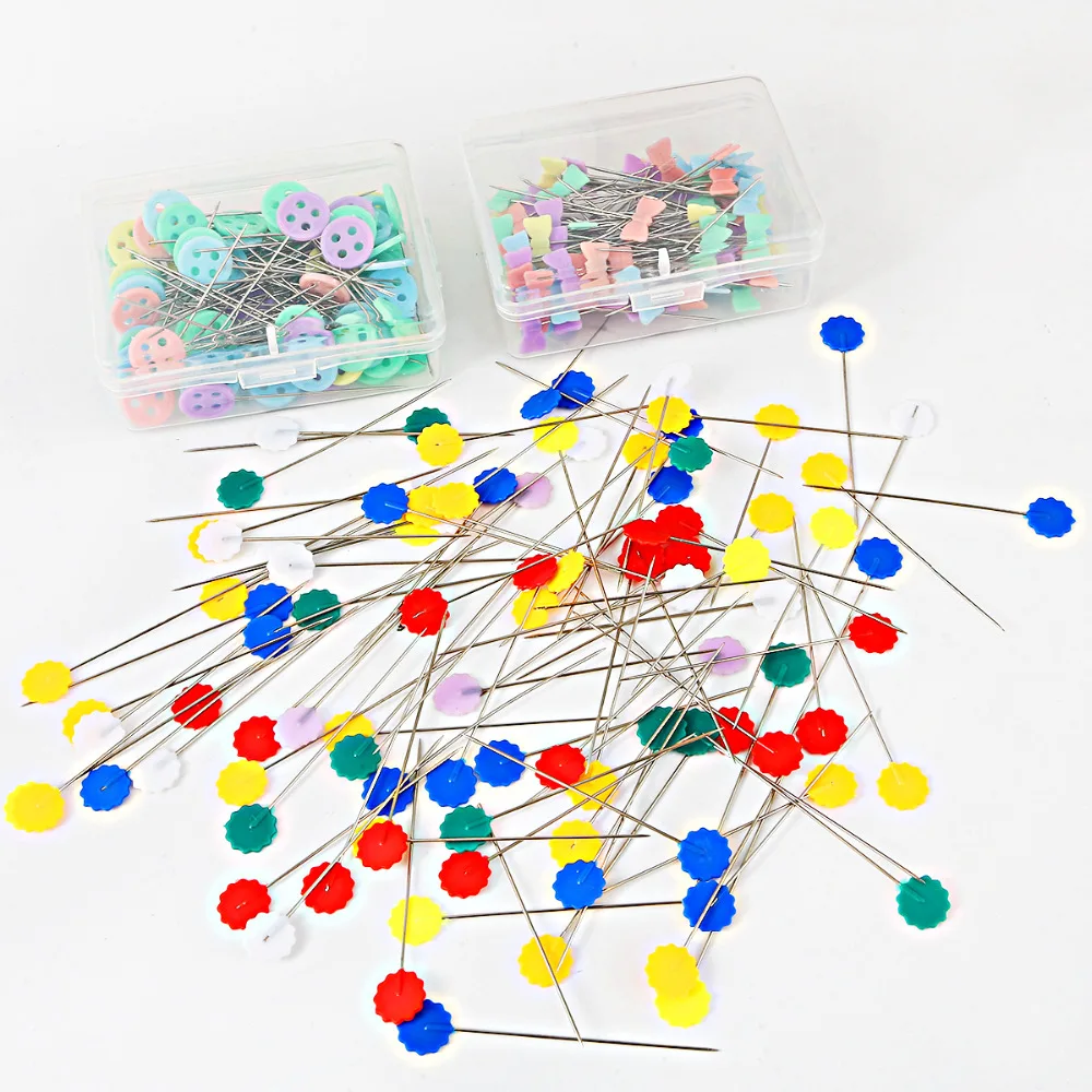 100pcs/box DIY Crafts Jewelry Findings Patchwork Pins Needles Dress Making Weddings Corsage Florists Sewing Pin with box | Украшения и