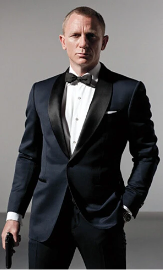 costume noir brillant