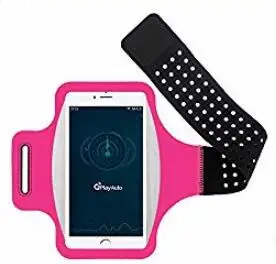 Спортивный наручный чехол для iPhone 7, чехол для телефона на руку, водонепроницаемый, для тренажерного зала, Беговая сумка для huawei P20 Lite, уличная повязка на руку - Цвет: Hot Pink