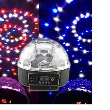 Ra-t-02, dmx512 красочные led хрустальный шар магического света с пульта дистанционного управления, Звук контролируется, КТВ, бар