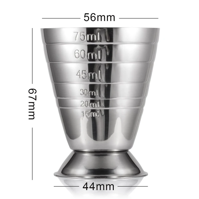 Stainless Steel Cocktail Measuring Jigger Shot Cup Ounce Jigger Bar Tools Cocktail Liquor Measuring Cup Kitchen Bar Accessories (8)