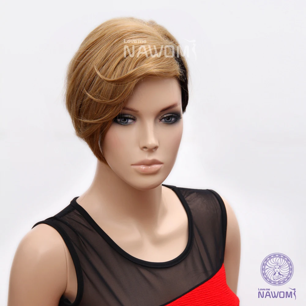 2014 Hot Sale Rihanna S Hairstyle Blonde Short Wigs Female Natrual