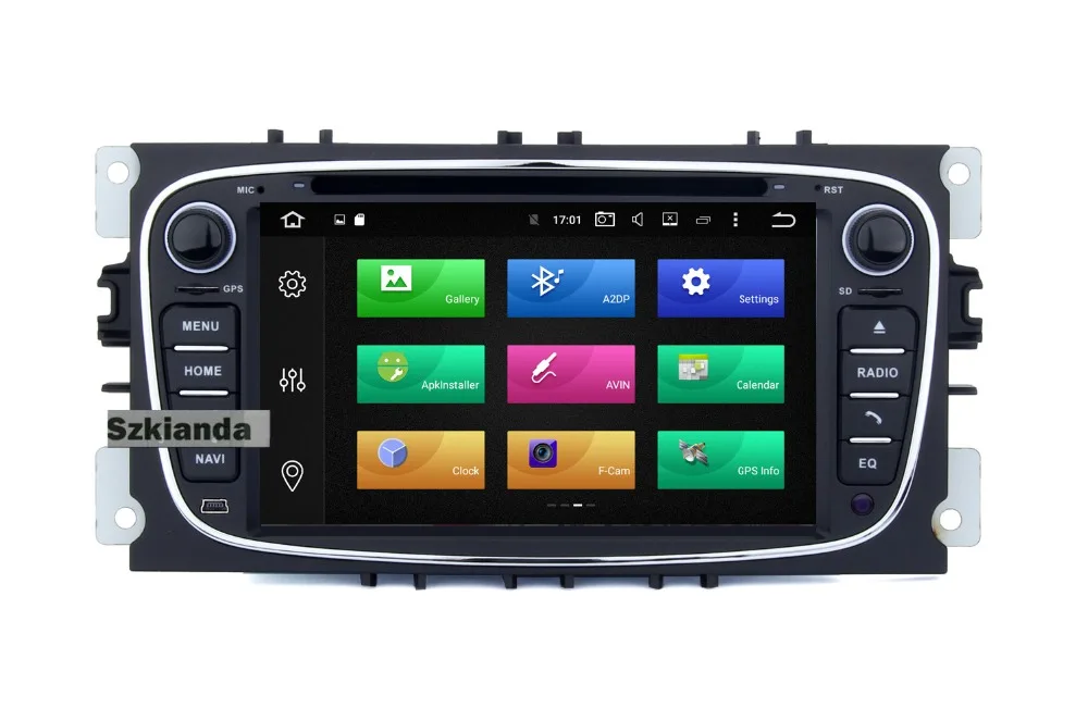 7 дюймов Android 8,0 2Din автомобильный dvd-плеер для FORD Focus DVD MaAX Mondeo радио 2Din с 4G Wifi gps Navi Радио бесплатная карта + DVR