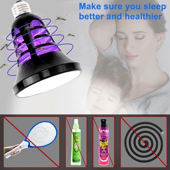 

8W Led Mosquito Killer Lamp UV Night Light USB Insect Killer Bug Zapper Photocatalyst Mosquito Trap Lantern Led Repellent Lamp