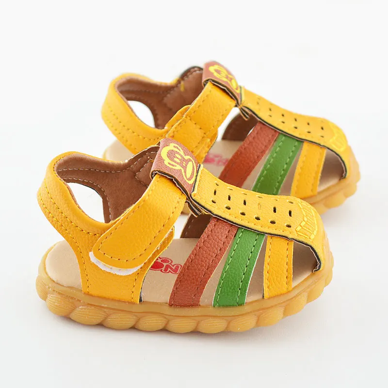 Baby Boy Sandals Summer Leather Soft Sole Shoes,Sandale Enfant Garcon Sapato Infantil Menino,Kids Shoes Boys Summer Sandal Cars
