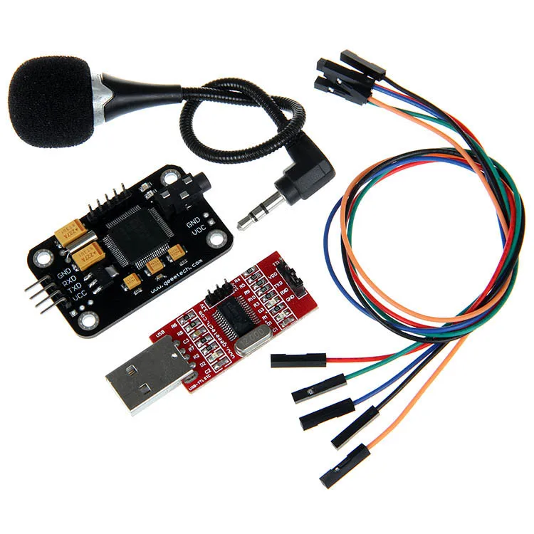 Geeetech модуль распознавания голоса и микрофон USB к RS232 ttl конвертер Dupont