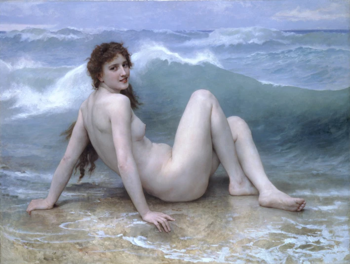 

Modern Decorative Pictures Oil Painting Printed Art Beautiful Sexy Nude High Quality Seaside Scenery Abstract Wall Stickers