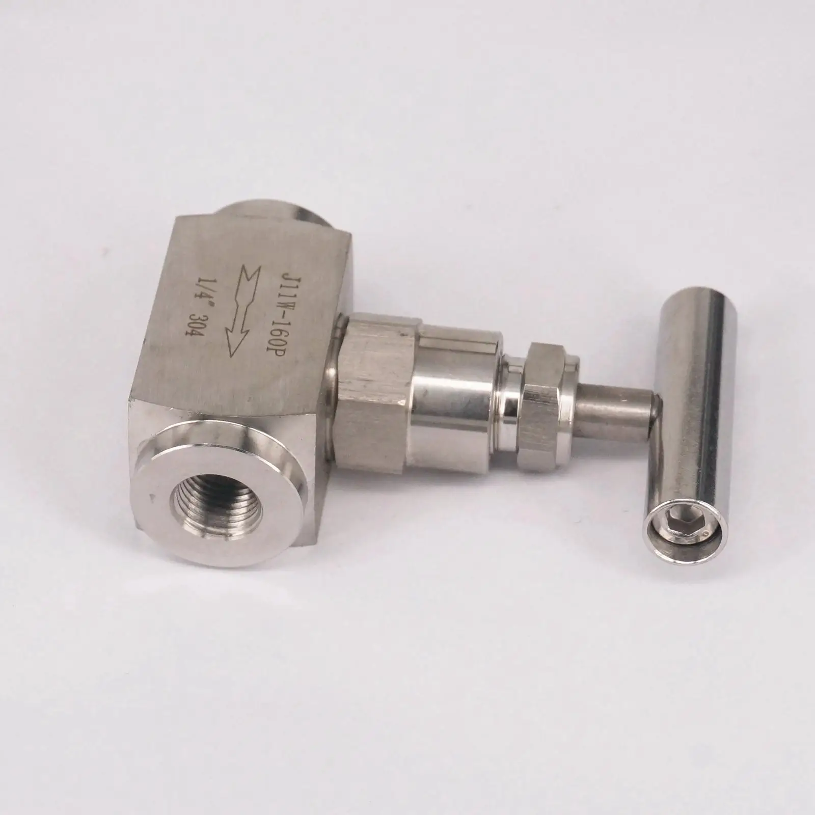1/4 &quotBSP Женский SUS 304 нержавеющая сталь управления игольчатый клапан 2250 PSI Вода