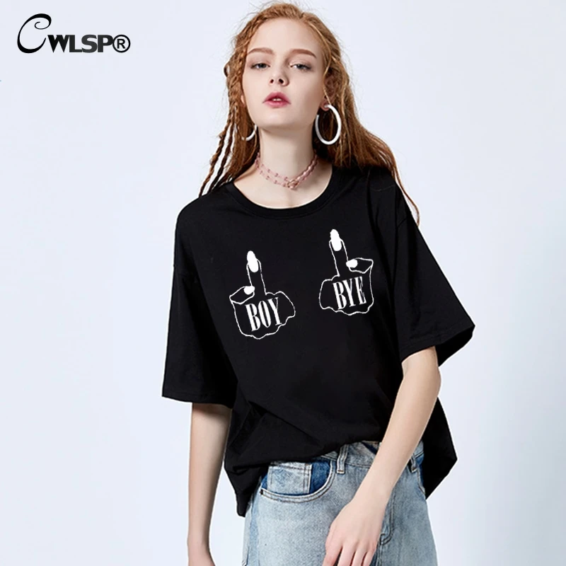 

CWLSP 2018 Summer Harajuku T Shirts Women Halloween Skull Ghost Print Tops Short Sleeve Gothic Tshirt Camisetas Mujer Verano