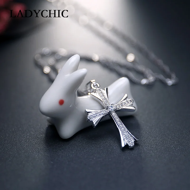 Женская Классическая Подвеска в виде Креста из кубического циркония LADYCHIC