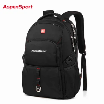 

AspenSport New Stylish College Backpack Backpack Fashion School Bags for Men Women fit 15.6 Inch Laptop Backpack Mochila Black