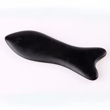 

Bian-Stone Fish-Style Guasha Blade for Finger and Nose acupuncture points massage Gua sha scraping therapy