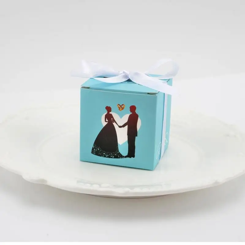 

100pcs Folding DIY Wedding Candy Box for Ideas Wedding Favors and Gifts Boxes Wedding Decoration Rregalos E Boda Hediye Kutusu