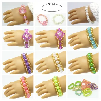 

1pair American Girl Doll Pearl Bracelets Fits Our Generation Doll 18" American Girl Doll Clothes And Accessories