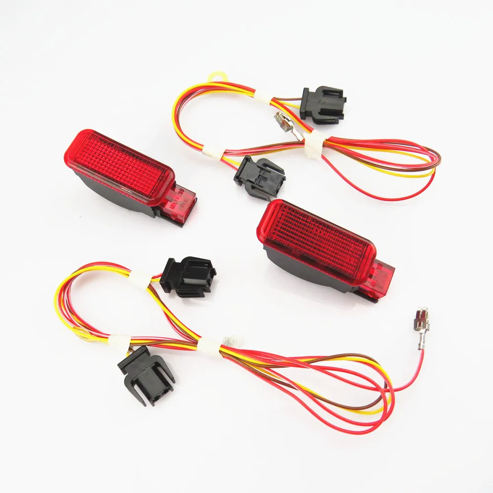 

TUKE Car Interior Door Panel Red Warning Light & Cable Harness Plug For A7 A8 A3 A4 A5 A6 Q3 Q5 TT RS3 RS4 8KD947411 8KD 947 411