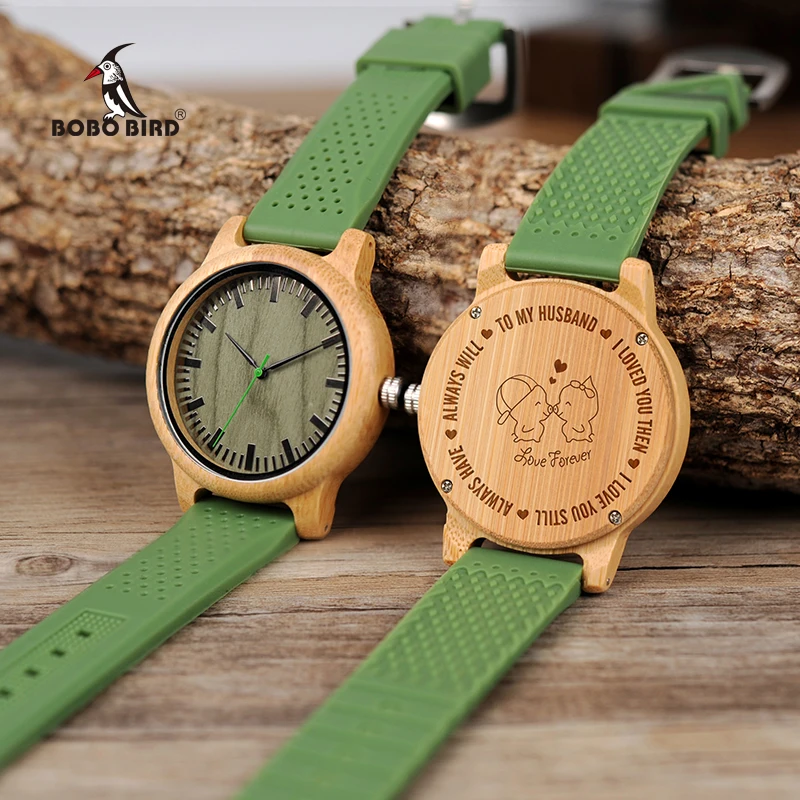 Incisione gratuita Personalizzati Lovers 'Orologi Fascia Degli Uomini Del  Silicone del Quarzo di Legno Orologio Da Polso Fidanzato Marito Presente Su  Misura|Quartz Watches| - AliExpress