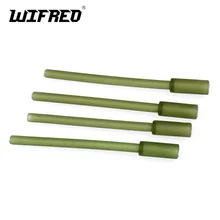 Wifreo 12 шт./24 шт. 60 мм жесткие встроенные свинцовые вставки для карпа рыболовное грузило Вес грузило трубы зеленый
