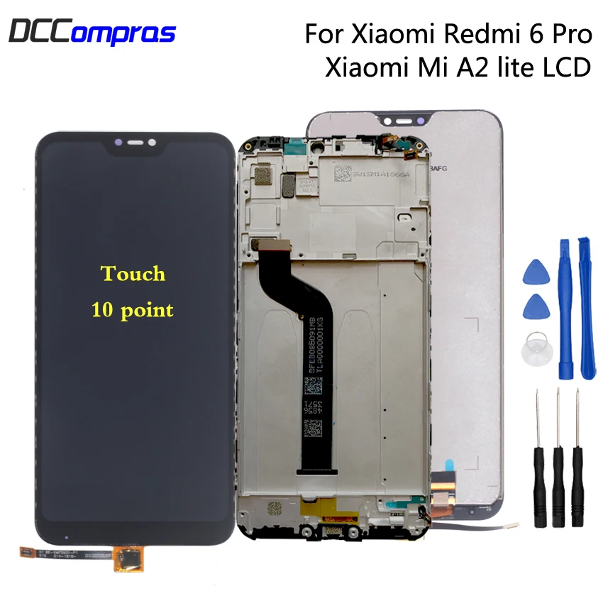 

Original Display For Xiaomi Redmi 6 Pro LCD Touch Screen Digitizer For Xiaomi Mi A2 Lite Screen LCD Display Repair Parts