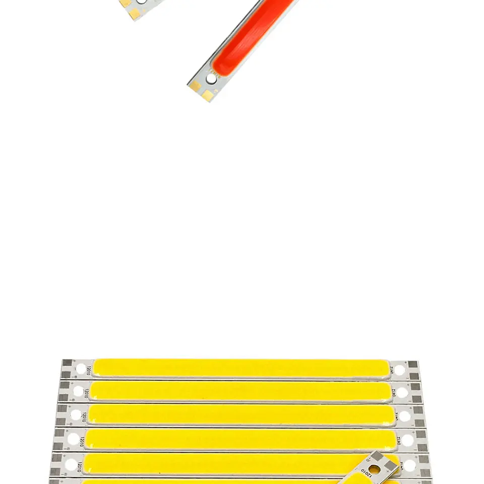 120mm 4.72in LED Bar Light Strip COB Bulb 12V 7W 10W LED Lamp Green Blue Red White Emitting Colors 12010mm COB Chip (5)