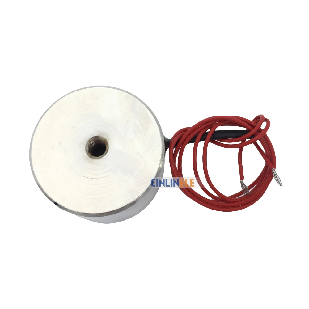 Удерживающий Электрический магнит D34mm * H25mm подъем 20 кг/44lbs/200N соленоидная