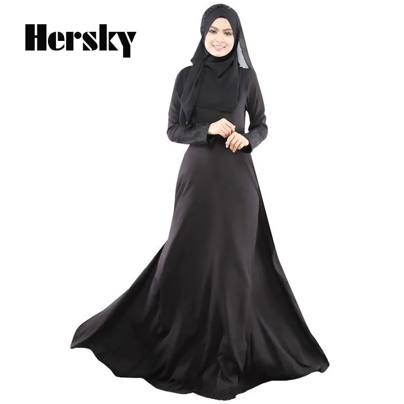 Мусульманское платье Абая турецкий женская одежда Исламская джилбаб musulmane vestidos longos одежда для хиджаба Дубай Кафтан longo черный