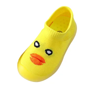 

New Girls Boys Cartoon Cute Toddler Infant Little Kids Knitted Breathable Shoes All Seasons Knitting upper material May 30