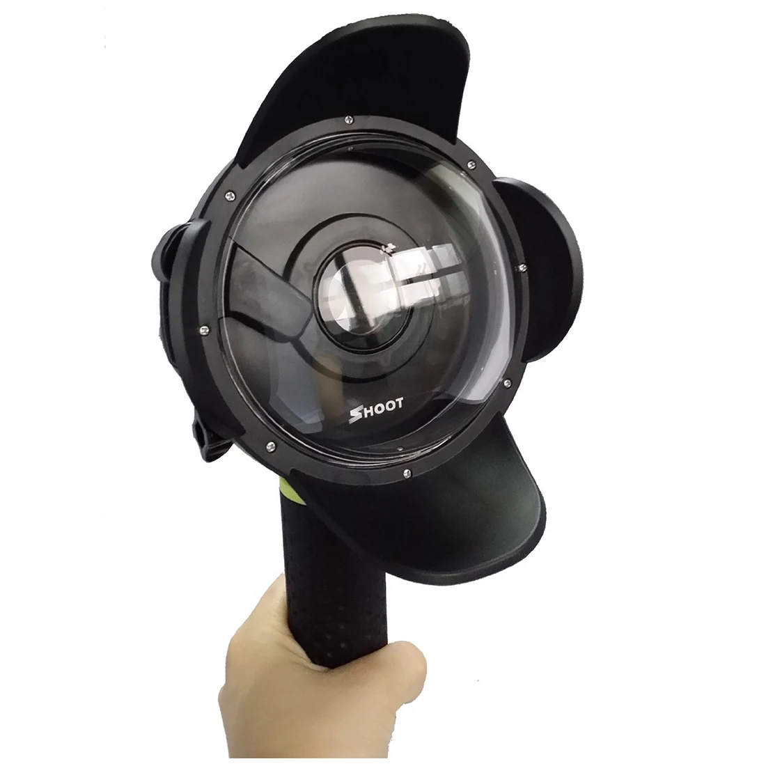 SHOOT 4 inch Diving Underwater Lens Hood Transparent Dome Lens Housing Dome Port for Camera Underwater