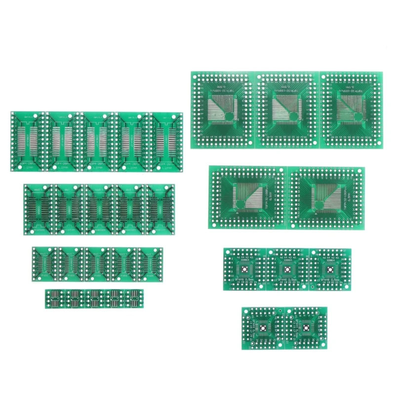 30 шт. PCB плата комплект SMD для DIP адаптер конвертер FQFP32 100 QFN48 SOP8 16 24 28 hyq|Запасные