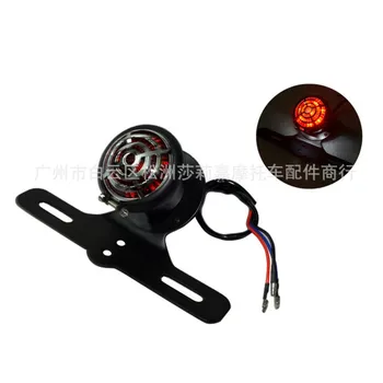 

black retro motorcycle tail light Vintage motorbike rear brake light for harley softail sportster universal moto rear indicator