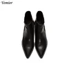 Handmade Winter New Genuine Leather Men Boots Fashion Sexy Pointed Toe Chelsea Boots Formal Business Suit Wedding Boots Big Size ► Photo 3/6