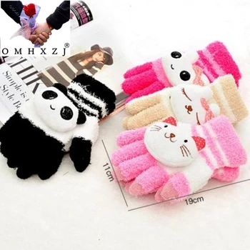 

OMH Wholesale 3 Kinds of Choice Girls Novelty Outdoor Winter Warm Touch Screen Cute Cartoon Rabbit Cotton Gloves & Mittens ST51