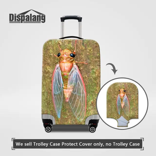 printed luggage trolley