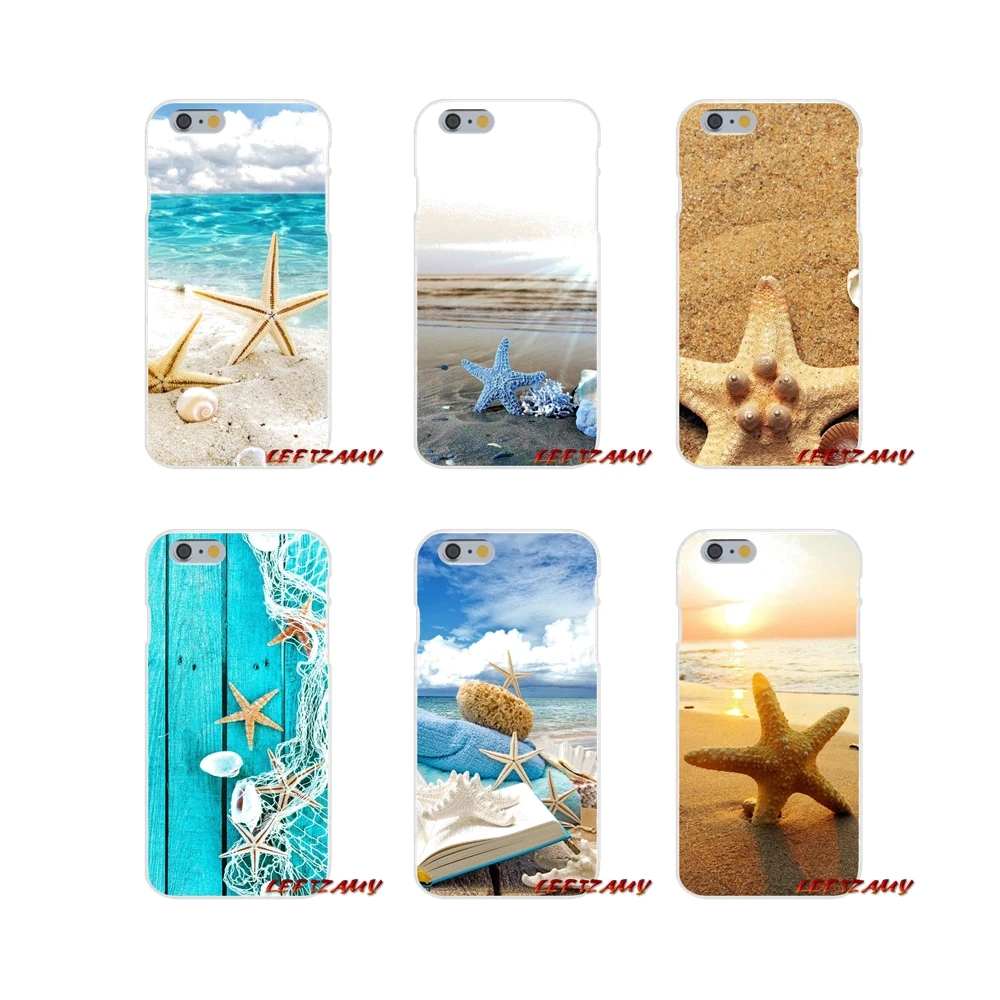 

TPU Transparent Case Summer Beach Relax starfish ocean sun For Samsung Galaxy S3 S4 S5 MINI S6 S7 edge S8 S9 Plus Note 2 3 4 5 8