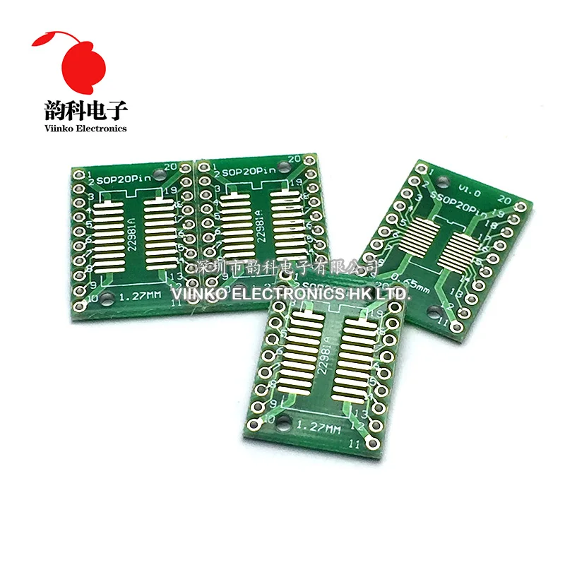 10PCS TSSOP20 SSOP20 SOP20-DIP20 전송 보드 DIP 핀 보드 피치 어댑터