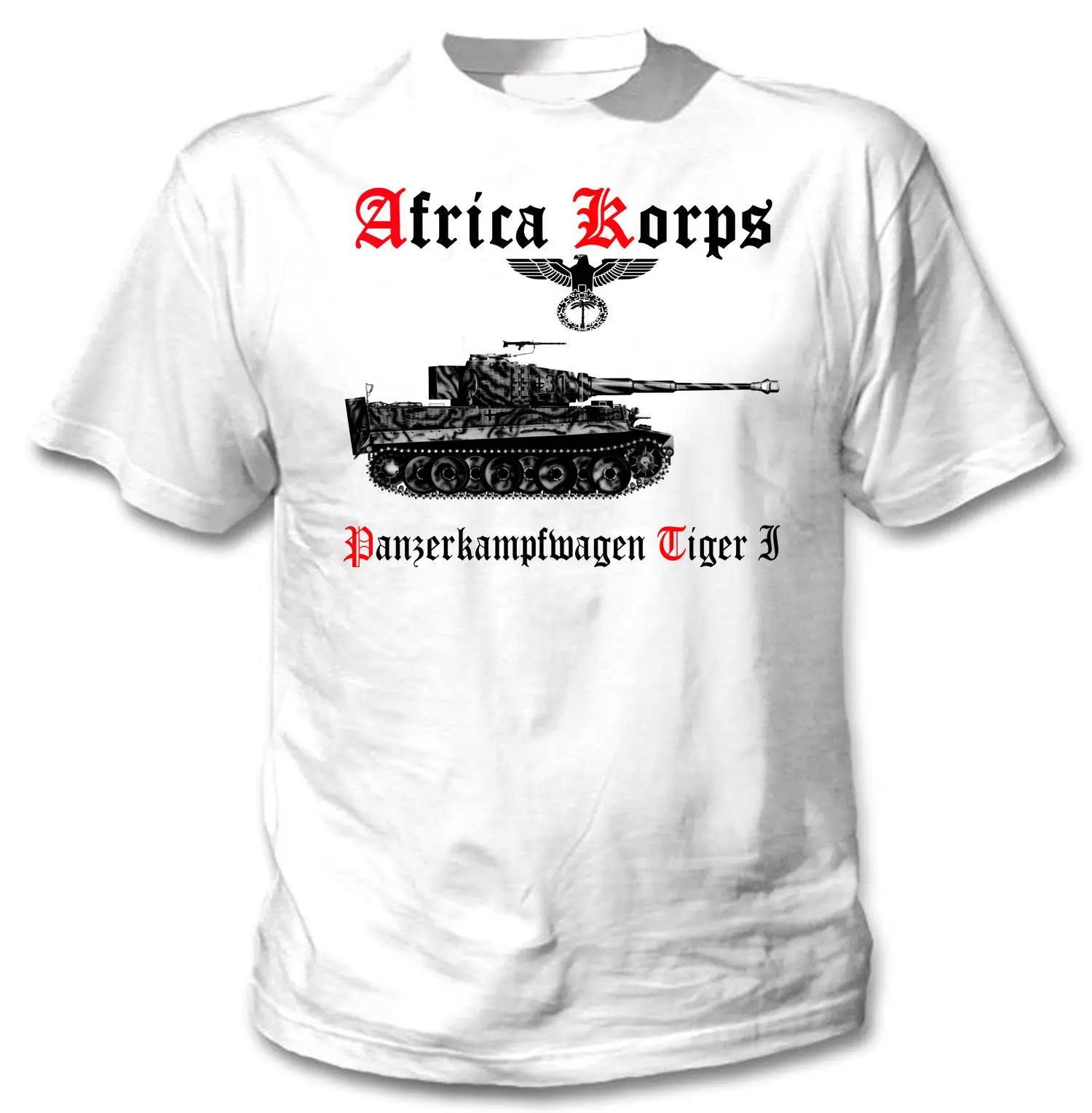 

2019 New Arrival Men'S Fashion TIGER PANZER I AFRICA KORPS WWII - NEW AMAZING GRAPHIC TSHIRT- S-M-L-XL-XXL Tee Shirt