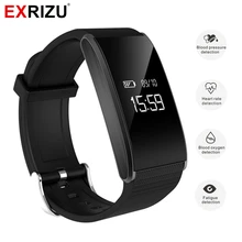 Exrizu A58 сердечного ритма SmartBand крови Давление часы браслет кислорода в крови монитор Шагомер Водонепроницаемый браслет дистанционного Камера