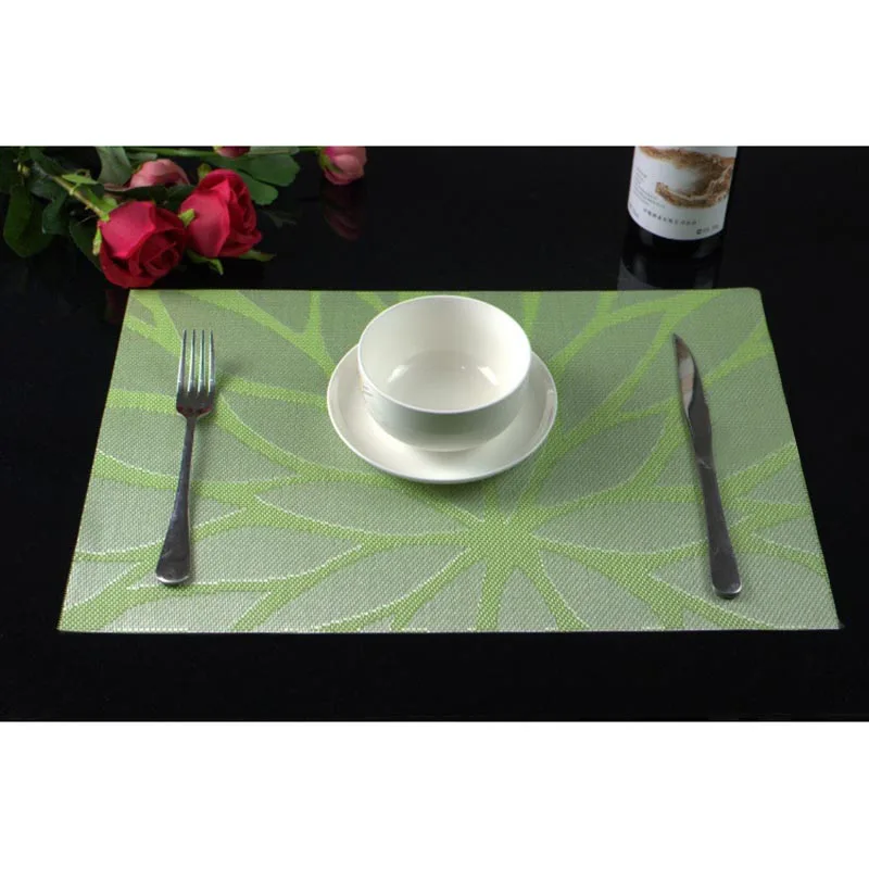 Multicolor Square Waterproof Dining Table Mats Square For Bowl Dish