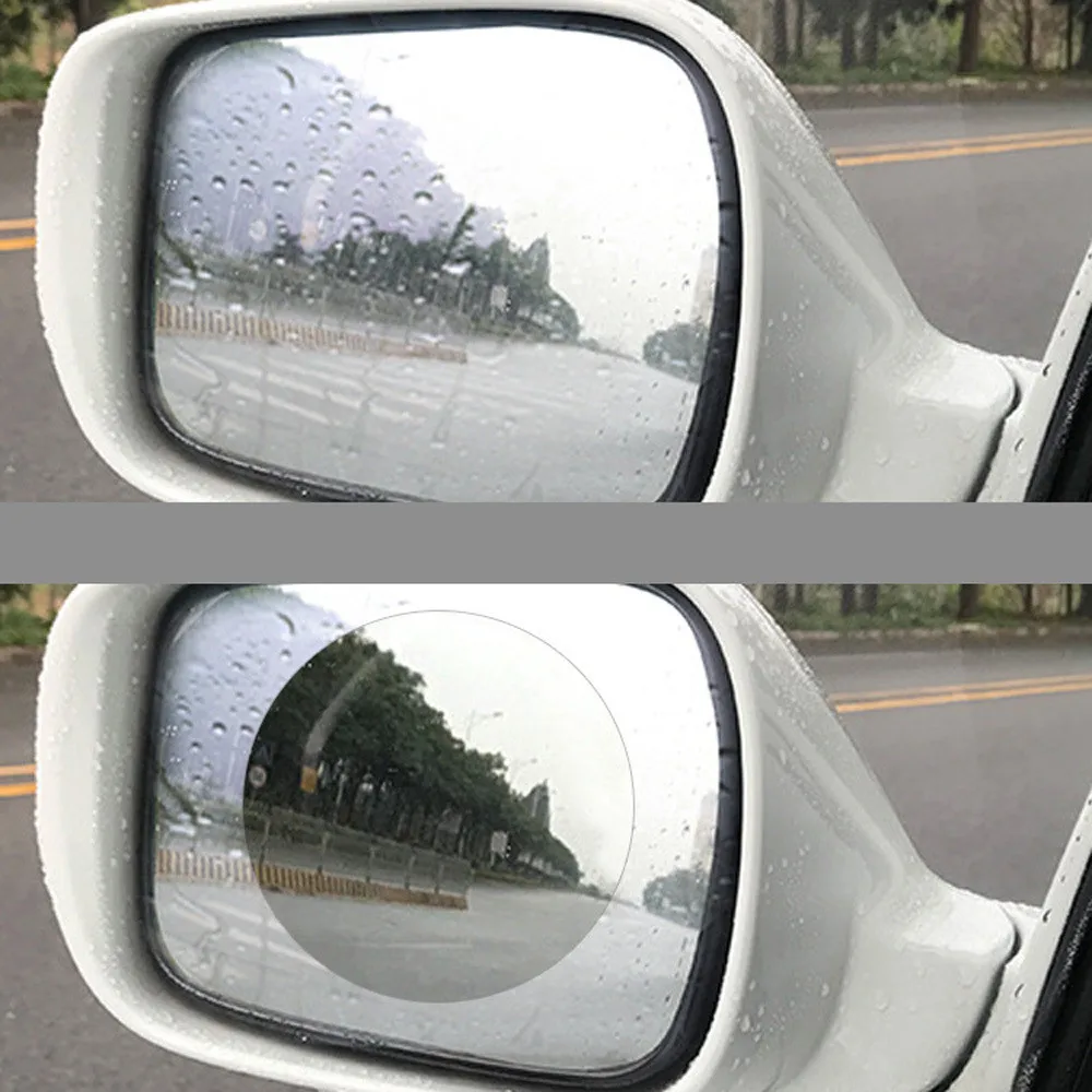 Автомобильная анти-водная туманная пленка, анти-туманное Нано покрытие, непромокаемое зеркало заднего вида, защитная пленка для окна, водонепроницаемая, для мотоцикла, Стайлинг 12