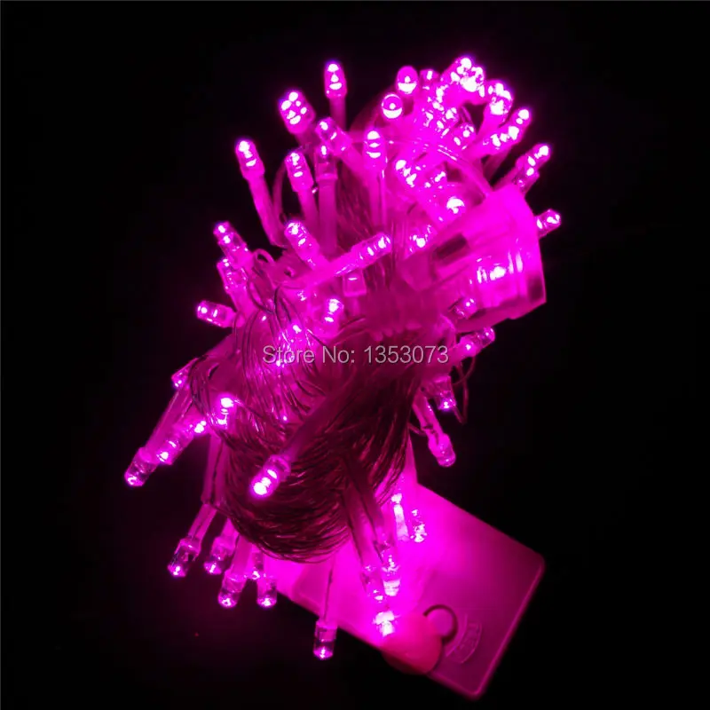 Colorful 10M 100leds Beautiful Home LED String Light 220V 110V Decoration Lamps - pink lighting