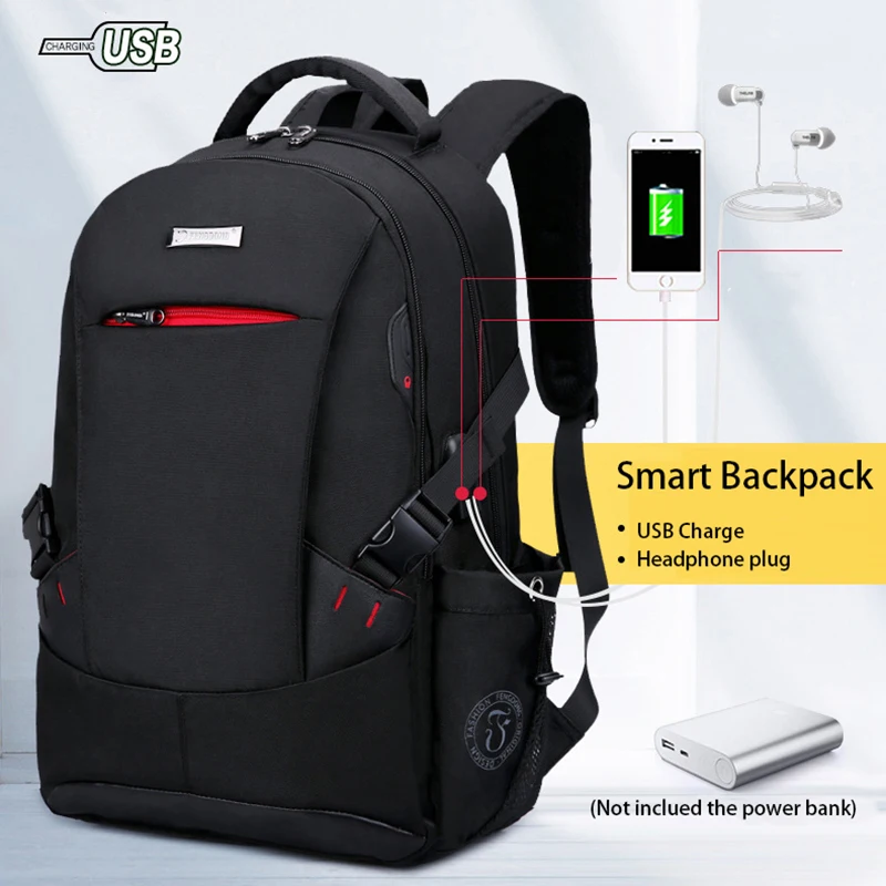

Fashion Busine Antitheft Laptop Men Backpack Large Capacity Travel Men Shoulder Bag Rucksacks Bagpack Student School Bag 2019