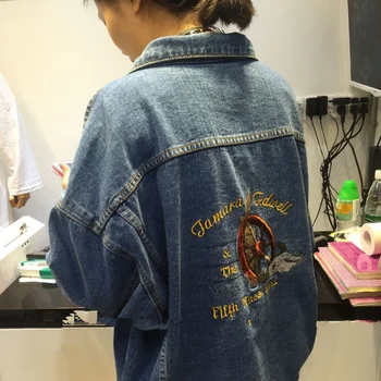 

Cheap wholesale 2018 new summer Hot selling women's fashion casual Denim Jacket L552