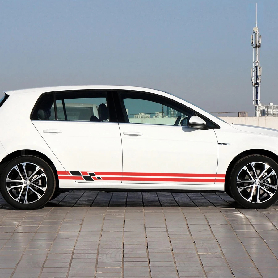 Подходят для Volkswagen Golf Настраиваемые наклейки автомобиля крутые на гоночную