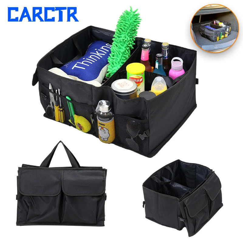 

Car Trunk Folding Storage Box Multi-Use Tools Foods Organizer Car Portable Oxford Cloth Storage Bags 694