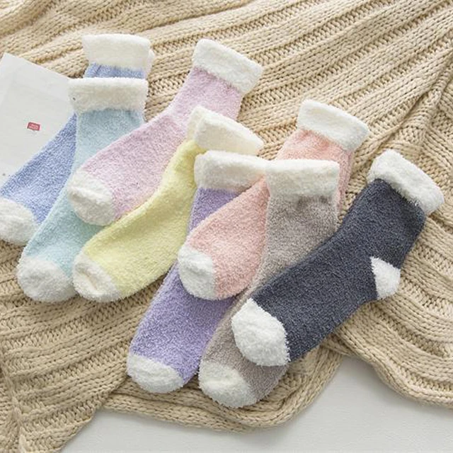 thermal fluffy socks