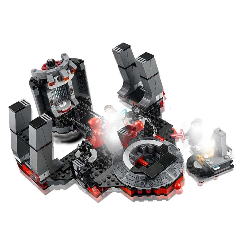 

2018 New Star Wars Snoke's Throne Room Set Model Building Kits Blocks Bricks Children Toys Compatible Legoing 75216