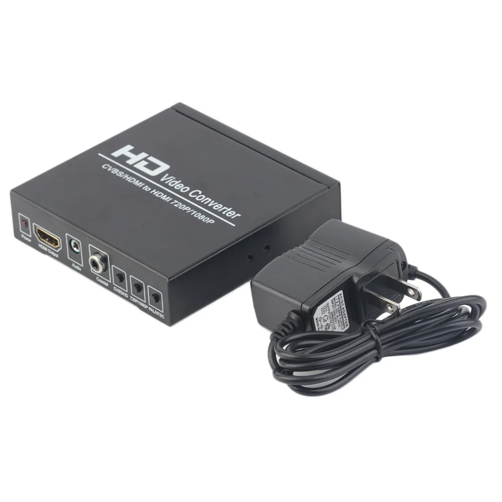 

Professional AV/HDMI To HDMI Converter 720P 1080P HD Video Converter Monitor Box For HDTV DVD Game Console