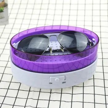 

USB Jewelry Glasses Ultrasonic Manual Switch Cleaner Ultrasonic Vibration Cleaning Appliance Fixed Household Cleaning Tool